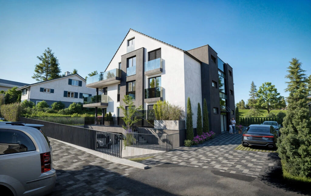 MFH Kaiseraugst · 8-mieszkaniowy blok · render 3D-Archi