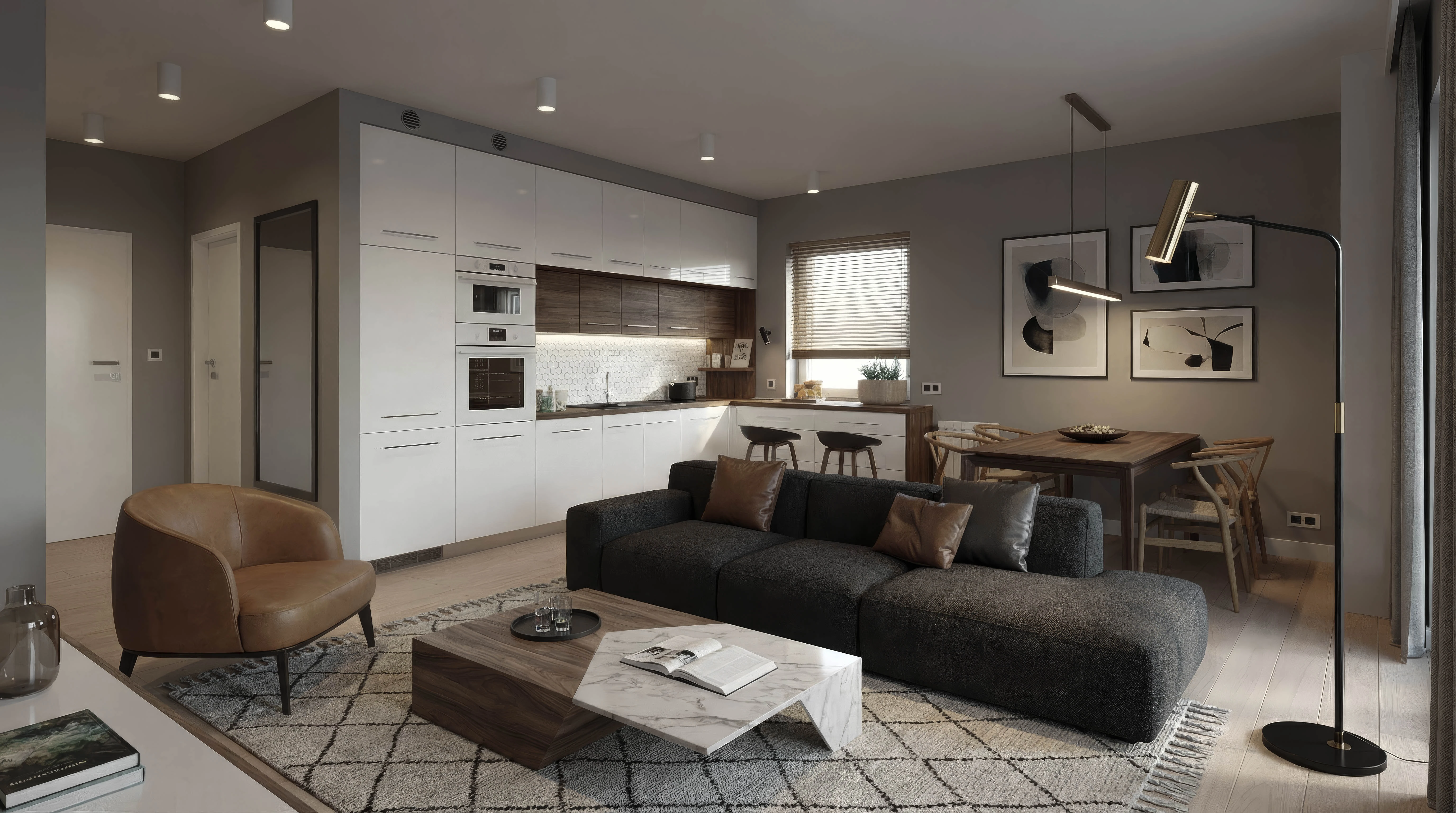 Wzorzec · poranek w mieszkaniu - render 3D-Archi