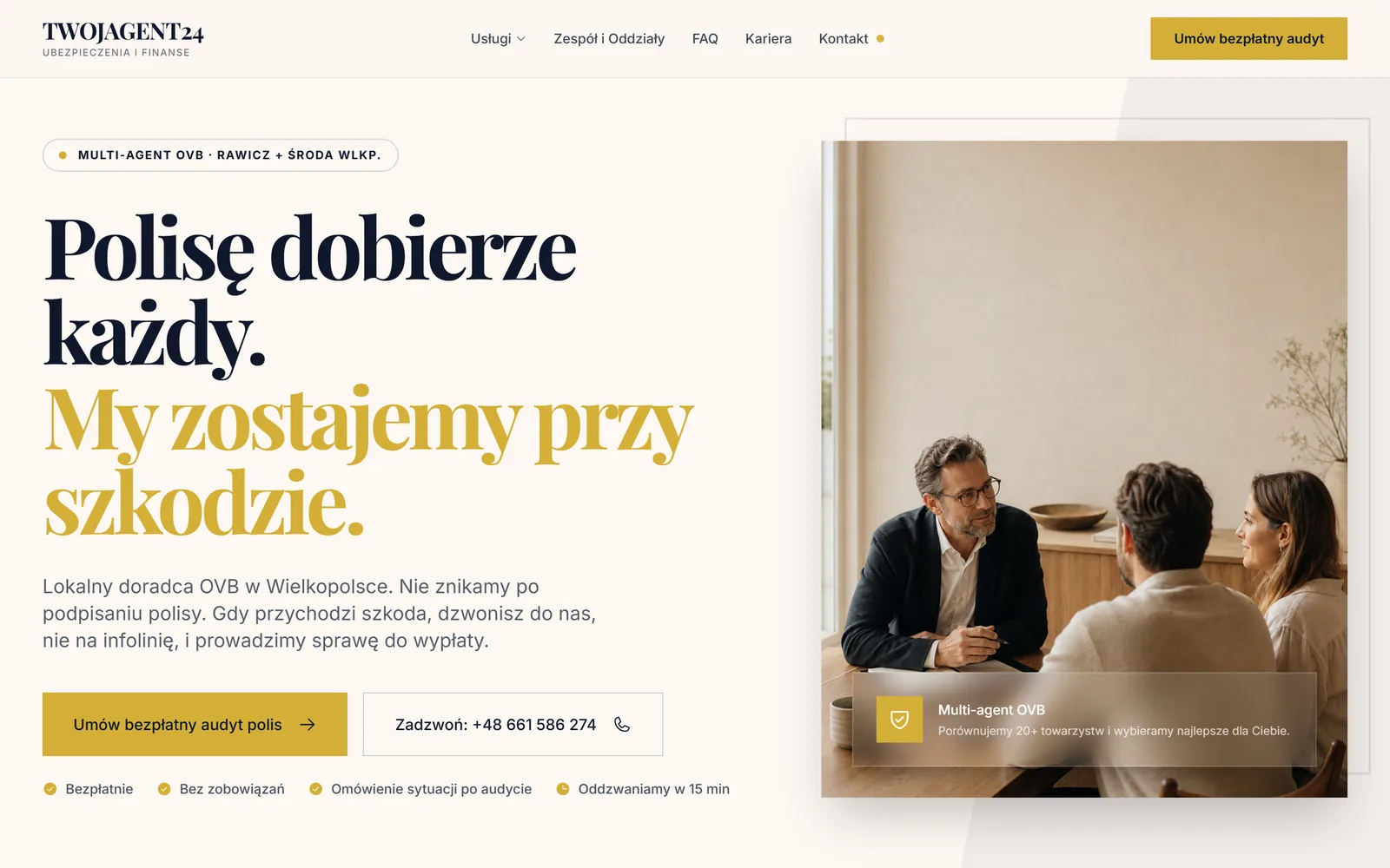 Strona twojagent24.pl - doradcy OVB w Rawiczu i Środzie Wielkopolskiej