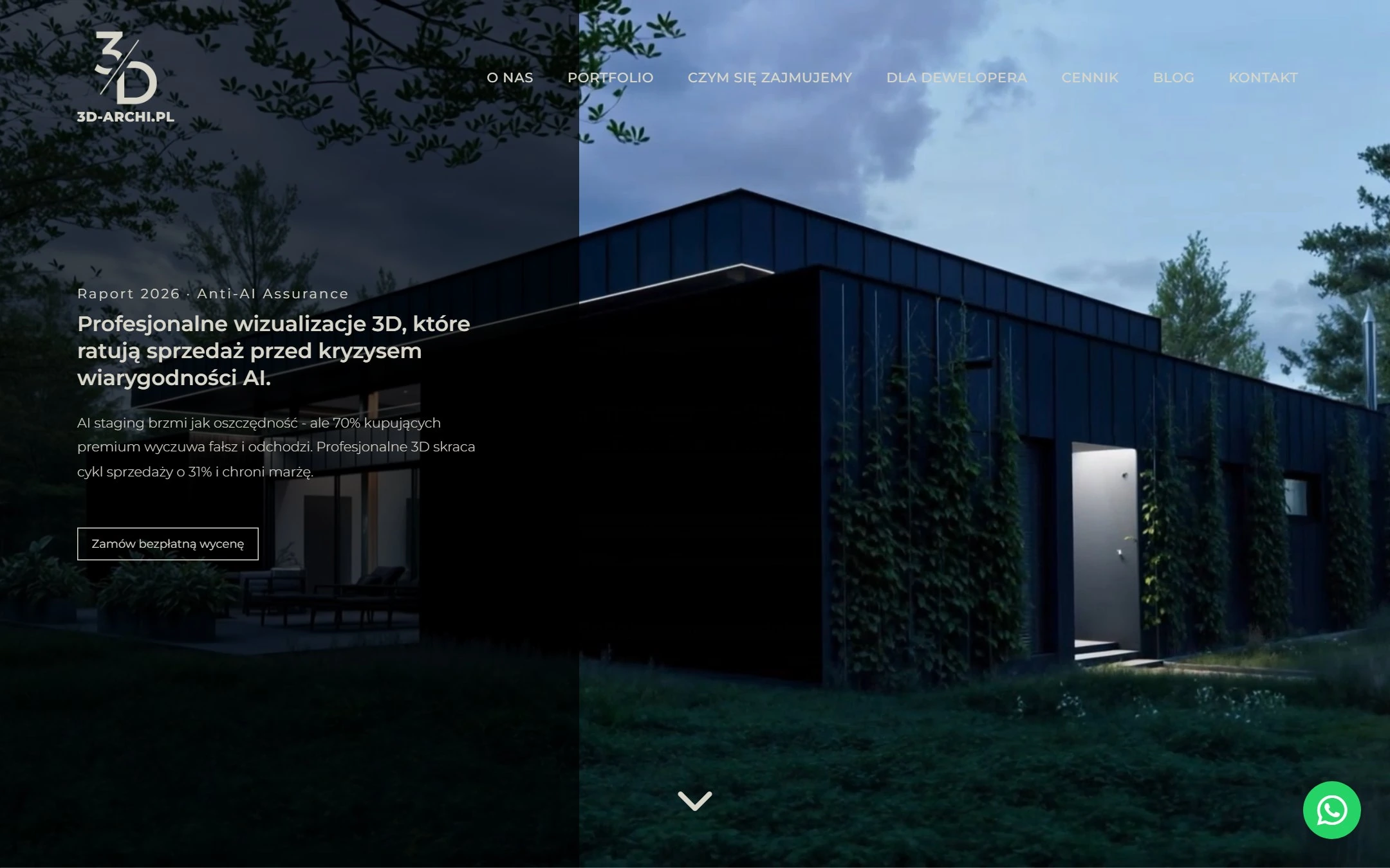 Strona 3D-ARCHI - wizualizacje 3D dla deweloperów i architektów
