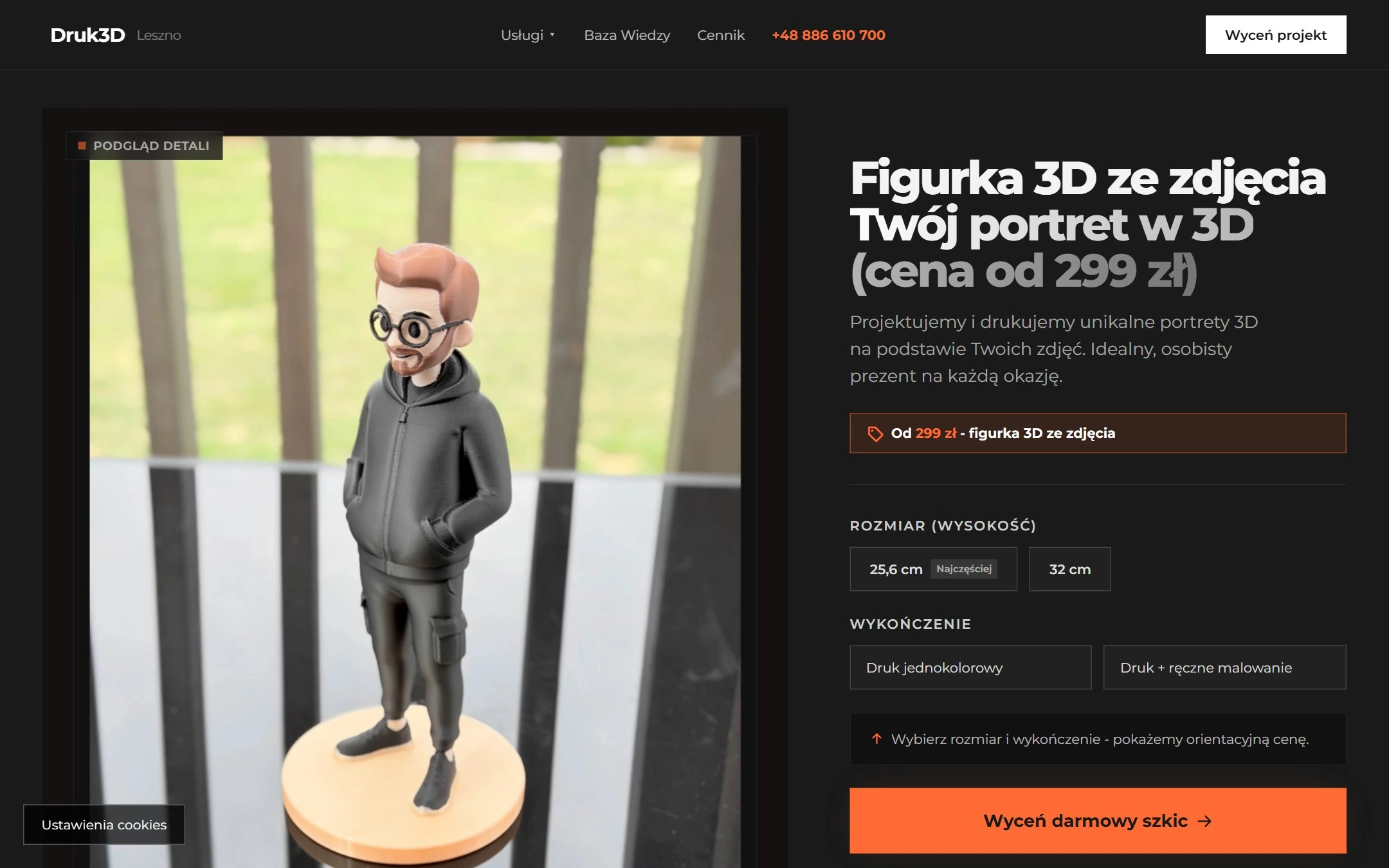 Podstrona figurek personalizowanych - napisana pod frazę, na którą klient szuka