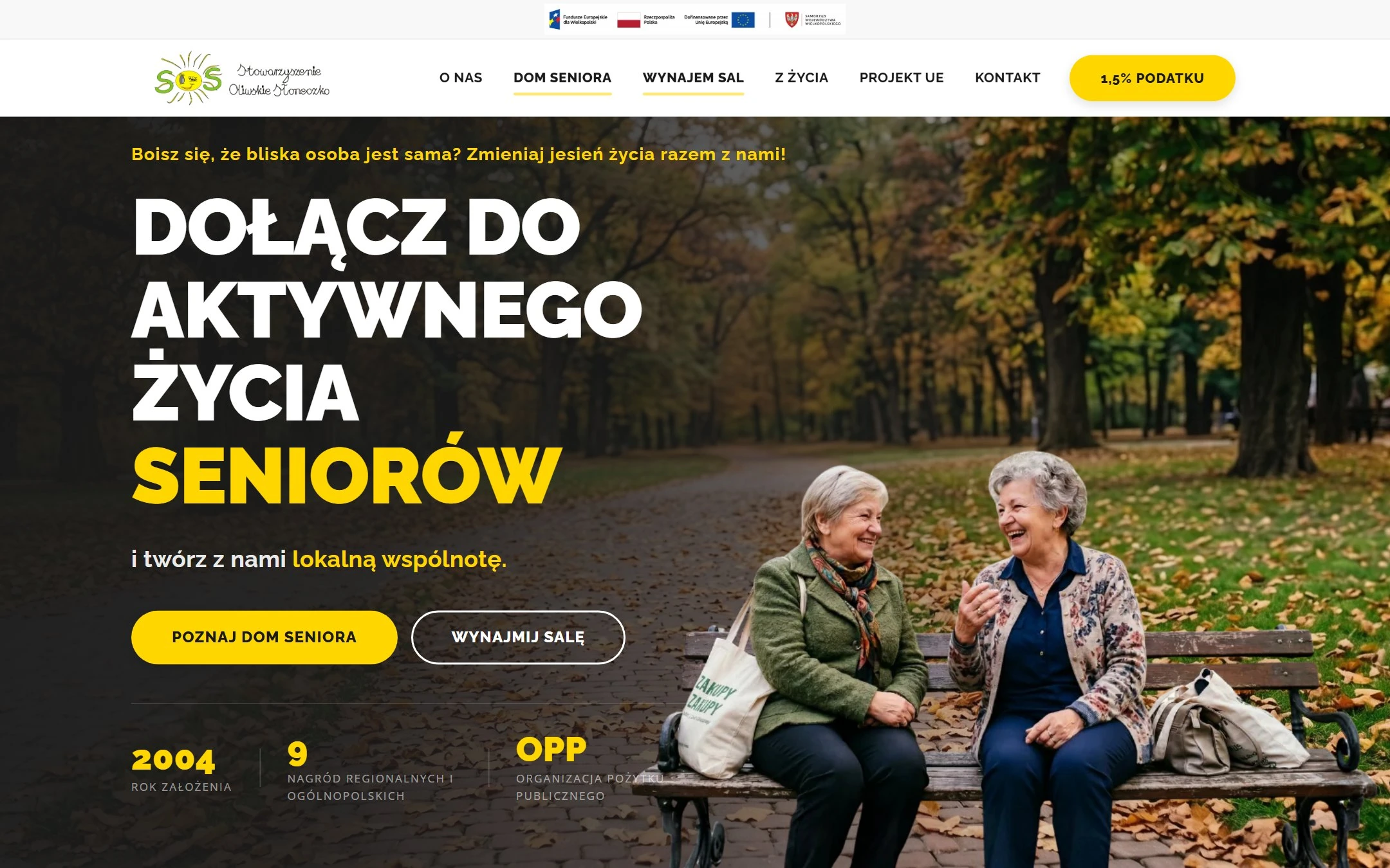 Strona Stowarzyszenia Oliwskie Słoneczko - dom seniora Stare Bojanowo